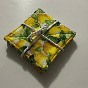 Handmade Cotton Coaster/Reusable Coaster/Eco Friendly Coasters, unique gifts, Christmas decor, Valentine's Day gift, Mother's Day gift