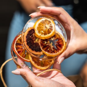 Orange Pop Coasters - Resin